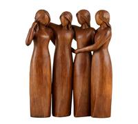 Figuras decorativas de resina de la amistad, figura abstracta de hermanas, pieza de arte decorativa para dormitorio, estudio, guardería, alféizares de la mesita de noche, estanterías, exhibición