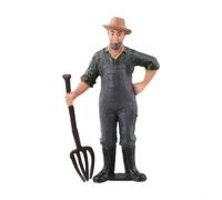 Figuras en miniatura de granjero y pastor para modelos de ferrocarriles que apoyan la construcción de diseño de escala HO N Z O (ZQ375)