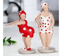 Figuras Esculturas Nana De Mujer Gruesa Set De 2
