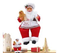 Figuras genéricas de Santa Claus de Peluche de Papá Noel de pie - Juguetes de peluche de cocina sentado de pie | Decoraciones de casa de vacaciones de navidad, Figuras de colección de