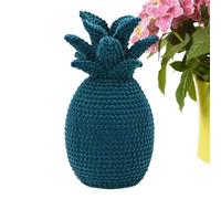 Figuras genéricas en forma de piña para decoración de interiores - Decoración de mesa con efecto terciopelo 23,5 cm | Figura de estatua moderna - para estantería de chimenea, oficina, salón,