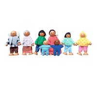Figuras humanas en miniatura, pequeñas y lindas muñecas familiares, figuras humanas para casas de muñecas - Adecuado para Año Nuevo, escuela, guardería, guardería, cumpleaños, Navidad, niñas y