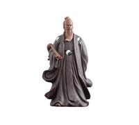 Figuras maestras de Tai Chi de arcilla morada china inspiradas en el zen, estatuas taoístas legendarias de Zhang Sanfeng, esculturas de adorno de Feng Shui hechas a mano para decoración del hogar y la