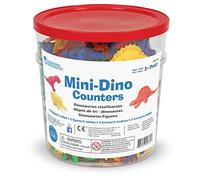 Figuras Mini Dino de Learning Resources | Contador preescolar, contadores de matemáticas para aula, juguetes de clasificación de colores de jardín de infantes