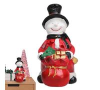 Figuras navideñas, estatua de resina navideño | Figuras interiores muñeco de nieve y Papá Noel, para interior de invierno, estante de escritorio, chimenea