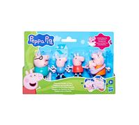 Peppa Pig Hasbro, Peppa y su Familia de Cinco, Muñecos para Niñas y Niños Pequeños, 5 Figuras de Personajes de la Serie, Accesorios para Casa de Muñecas, Color Rosa, Regalo de Juegos de Navidad