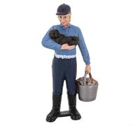 Figuras pintadas de pastor y granjero para escenas realistas (ZQ 697)
