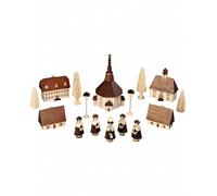Figuras pueblo de Seiffen con cantantes de villancicos, 12 cm. .. MU 28116 nuevo