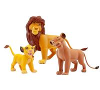 Figuras y Muñecos Disney Bullyland - Mufasa, Sarabi y Simba | Pack Figuras El Rey León Disney | Personajes Disney Colección