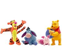 Figuras y Muñecos Disney Bullyland - Winnie The Pooh, Tigger, Eeyore y Piglet | Pack Figuras Winnie The Pooh Disney | Personajes Disney Colección