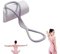 Figure 8 Exercise Bands for Women Men, 8 Shaped Resistance Rubber Band for Arms, Exercise Bands for Strength Training (Gray)
