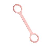 Figure 8 Resistance Band - 12.6 Inch Silicone Exercise Rope, Stretch Trainer | Double Handle Pull Band for Yoga Pilates Home Workout, Arm Shoulder Back Leg Hip Training Equipment, Non Slip Portable Fi