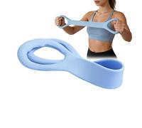 Figure 8 Resistance Band - 20LB Non-Slip Elastic Silicone Stretcher | Arm Resistance Bands for Women | Home Gym Garage Pilates Yoga, Figure-8 Tension Cable with Handles, Exercise Band for M