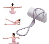 Figure 8 Resistance Band, Figure 8 Exercise Bands for Women Men, Fullbody Yoga Pulling Rope with Handles for Working out, Arm, Chest Expander, Back Training Elastic Ropes (Gray35lbs)
