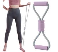Figure 8 Resistance Band - TPE Latex Foam Arm Bands | Portable Non Slip Exercise Equipment with Handles for Muscle Building Stretching Arm Shoulder Legs Waist Home Gym Travel