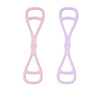 Figure 8 Resistance Bands - Ergonomic Exercise Bands for Back and Shoulder Stretch, Strength Training with Toning Function, Fitness Equipment for Athletes, Teens, Family, Elastic Latex, Portable Pack,