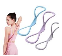 Figure 8 Resistance Bands, Stretch Bands for Women Men, 8 Shaped Exercise Bands for Arms, Back, Shoulders, Legs and Hips Working out | 15, 25 & 35 lbs |, Gift for Sports Lover (B-15+25+35lbs)