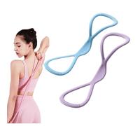 Figure 8 Resistance Bands, Stretch Bands for Women Men, 8 Shaped Exercise Bands for Arms, Back, Shoulders, Legs and Hips Working out | 15, 25 & 35 lbs |, Gift for Sports Lover (B-15lbs+25lbs)