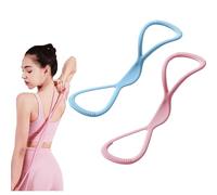 Figure 8 Resistance Bands, Stretch Bands for Women Men, 8 Shaped Exercise Bands for Arms, Back, Shoulders, Legs and Hips Working out | 15, 25 & 35 lbs |, Gift for Sports Lover (C-15lbs+25lbs)