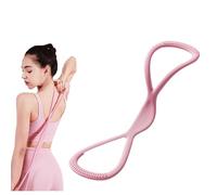 Figure 8 Resistance Bands, Stretch Bands for Women Men, 8 Shaped Exercise Bands for Arms, Back, Shoulders, Legs and Hips Working out | 15, 25 & 35 lbs |, Gift for Sports Lover (Pink-15lbs)