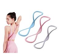 Figure 8 Resistance Bands, Stretch Bands for Women Men, 8 Shaped Exercise Bands for Arms, Back, Shoulders, Legs and Hips Working out | 15, 25 & 35 lbs |, Gift for Sports Lover (A-15+25+35lbs)