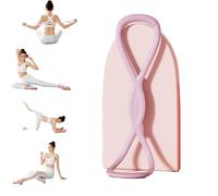 Figure 8 Resistance Bands with Handles - Unbreakable Chest Expander for Arms/Back, Luminous Fitness Band Portable Muscle Trainer for Beginners to Athletes (Pink 15p)