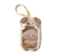 Figure Display Bag, Dustproof Storage Case, 5.51 inches Compact Collectibles Pouch Travel and Home, Heavy Duty Organizer Backpack Compatible, Ideal for Birthday, Color crema, Siehe Beschreibung, Viejo