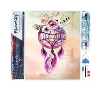 Figured'Art Diamond Painting Kit completo - Cuadro 40x50cm de Pintura de Diamante - Lienzo entero enrollado con diamantes de imitación cuadrados - Cazador de sueños - 5D DIY Manualidades Adultos