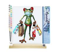 Figured'Art Pintar por Numeros Adultos Bebé Comprando - Manualidades pintura acrilica Kit Cuadro DIY completo - 40x50cm monta tu propio bastidor