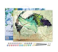 Figured'Art Pintar por Numeros Adultos con marco Bailando - Manualidades pintura acrilica Kit Cuadro DIY completo - 40x50cm con bastidor montado