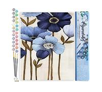 Figured'Art Pintar por Numeros Adultos Resumen De La Orquídea - Manualidades pintura acrilica Kit Cuadro DIY completo - 40x50cm sin bastidor