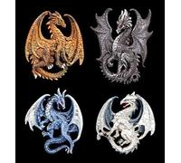 Figuren Shop GmbH Dragones Refrigerador Imanes - 4er Set Decoración de Fantasía