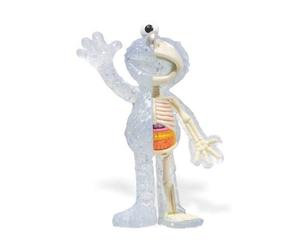 Figures Mighty Jaxx - XXRAY (Elmo - Clear Glitter) Vinyl Art Collectible / NUEVO