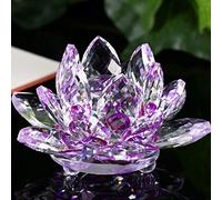 Figurilla de Lotus en cristal et verre objet de décoration pour Collection Feng Shui-AT