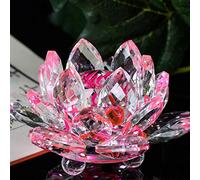 Figurilla de Lotus en cristal et verre objet de décoration pour Collection Feng Shui-B