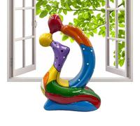 Figurilla De Pareja Para Decoración Del Hogar | Decoración Colorida de Beso para Mesa o Escritorio - Figurillas Para Bodas - Para Repisa de Chimenea, Lugar de Trabajo, Estante para Fiestas, Gabinete,