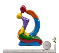 Figurilla De Pareja Para Decoración Del Hogar | Decoración De Mesa Con Beso Multicolor,Estatua de Boda,Para Repisa de Chimenea, Lugar de Trabajo, Estante para Fiestas, Gabinete, Sala, Hogar, Fiesta