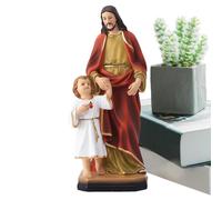 Figurilla de San José,St. Figura de la estatua de José | Colección Renacimiento Religioso Católico de 8,4 pulgadas - Figura de santo elegante, decoración de San José llevando al Niño Jesús, figuras de