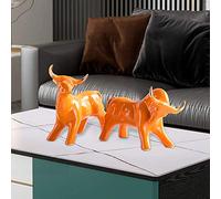 Figurina de Animales Estilo nórdico Resina Accesorios para el hogar Estatuas afortunadas Decoración de Arte de la Mesa, C