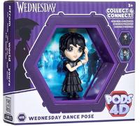 Lansay Wednesday - Figura 4D Miércoles en Vestido de Fiesta - Muñeca articulada de colección 15 cm - Personaje Serie Netflix y Cinema - Accesorios incluidos - Regalo Fan para niños a Partir de 3 años