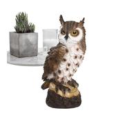 Figurine De Hibou, Jardin O Wl Ornement Patio, Effrayer La Cour De Décoration De Chouette, Exigence D'entretien Bas, Signification Paisible Symbolique, 17 Cm, Pour L'ornement De La Maison Du Porche Av