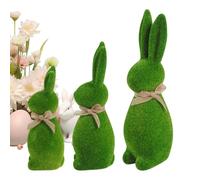 Figurine De Lapin - Sculpture Statue Décorative, Lapin En Mousse Artificielle Portant Une Écharpe | Objet Déco Animal Pour Décorations De Ferme Maison Patio Jardin Dessus Dee Table Printemps Pâques