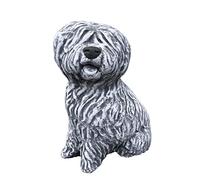 figurine en forme de Bobtail pierre, fabriqué à la main, résiste au gel, fabriqué en Allemagne