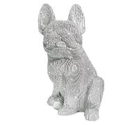 Figurine French - Figura decorativa para perros de resina hecha a mano, decoración decorativa de animales para oficina, interior y exterior, sala de estar, dormitorio, estantería, mesa de jardín