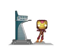 Funko Pop! Town: Avengers: Age of Ultron - Torre de los Vengadores con Iron Man (Glow-in-The-Dark) Figura de Vinilo PX