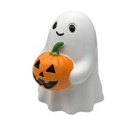 Figurine Ghos | Halloween Ghosts Sculpture | Cute Holding Pumpkin Statue Crafts for Desktop Gothic Wedding Centerpiece Haunted SetupGhost Figure - Halloween Decorations | Cute Spooky Ghost Statue | H
