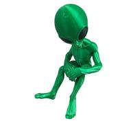 Figurine Résine Verte Décoration Maison - Estatua extraterrestre Drôle, escultura Petit Ornement Fantastique, Objet Pour Décor De Jardin | Pour Amateurs Science-Fiction Et Fêtes