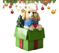 Figurines De Chiens En Résine De Noël, Décorations Hivernales Pour Maison, Salon, Chambre, Bureau, Accessoires Festifs Pour, Filles, Garçons, Idée Cadeau Originale Fêtes De Fin D’année
