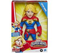 Figurita Capitán Marvel Super Héroes Aventuras 25 CM Mega Mighties Hasbro NUEVO