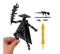 Figurita de acción con articulaciones articuladas, robot de juguete de escritorio con las articulaciones móviles, figuritas de acción para niños - Para la película en ocasión del cumpleaños durante la
